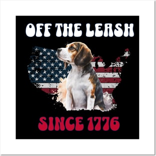 4th of July Independence Day Funny Design for Dog Lovers Posters and Art